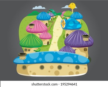 View Village landscape vector 