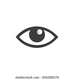 View Watch Icon Isolated on Black and White Vector Graphic