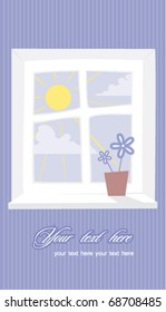 A view from the window. Place for your text.