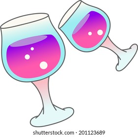 The view of wineglass 