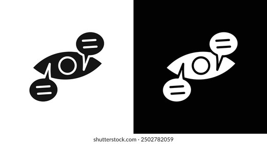 Viewable Impression icon line art vector