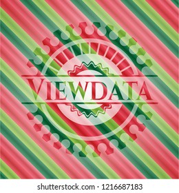 Viewdata christmas badge background.