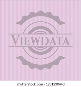 Viewdata retro pink emblem