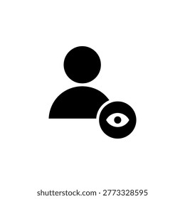 Viewer account solid icon for user role