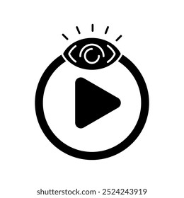 icono de línea de concepto de visor. Ilustración de elemento simple. diseño de símbolo de contorno de concepto de visor.