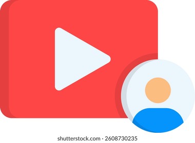 Viewer Icon Flat Vector Illustration