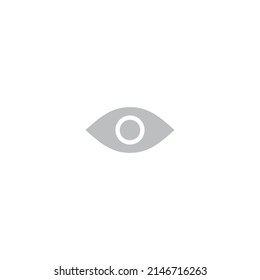Viewer Icon Vector. Eye Sign Symbol Isolated on White Background