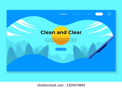 the viewer who was very clean and kept shiny - All elements on this template are editable with vector software