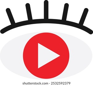 Viewers Content Rate Icon Vector Flat Illustration