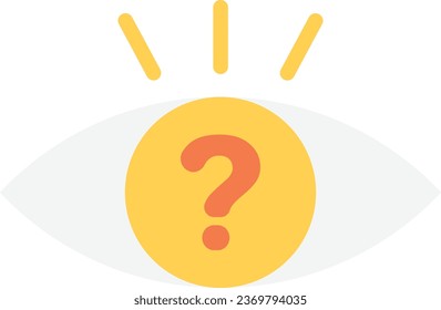 Aspecto de los espectadores Icono Icono Ilustración plana