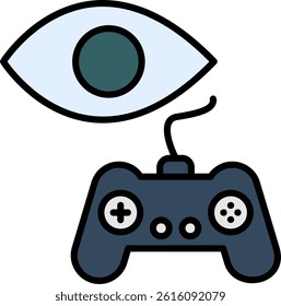 Viewership Line Vector Icon Design