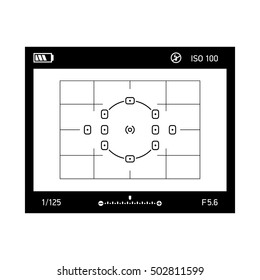 Viewfinder Camera Vector Illustration