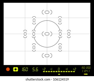 viewfinder of digital camera, free space for pictures