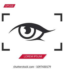 viewfinder eye vector icon symbol