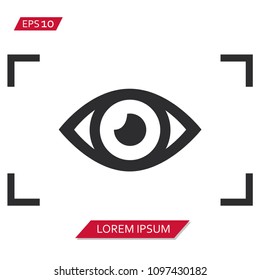 viewfinder eye vector icon symbol