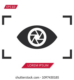 viewfinder eye vector icon symbol