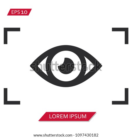 viewfinder eye vector icon symbol