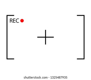 Viewfinder frame of the VCR digital display camera vector frame with photo frames photo frames with transparent background