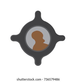 viewfinder icon flat color