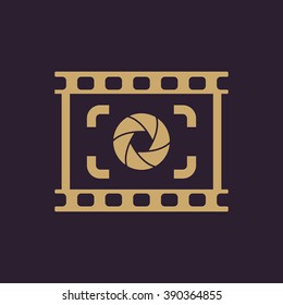 The viewfinder icon. Focusing and photography, photo symbol. Flat Vector illustration