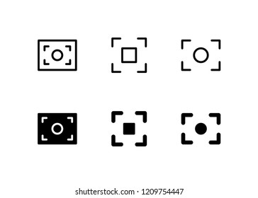 Viewfinder Icon Logo Vector Symbol. Capture Icon