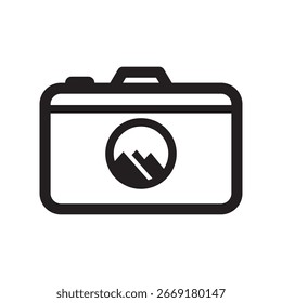Ilustración plana del icono del logotipo del visor