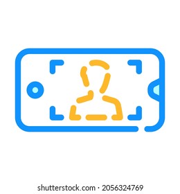 viewfinder for photographing on document color icon vector. viewfinder for photographing on document sign. isolated symbol illustration