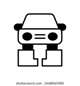 Visualización de Vector de icono de agujero ilustración de stock