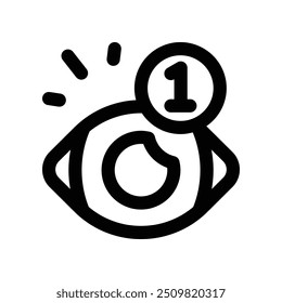 views icon. vector line icon for your website, mobile, presentation, and logo design.