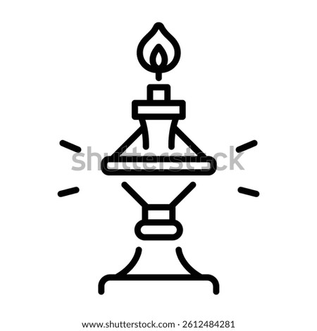 Vigil light icon in an outline style 