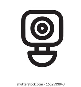 Vigilance glyph icon vector on white background. Flat vector vigilance icon symbol sign from modern