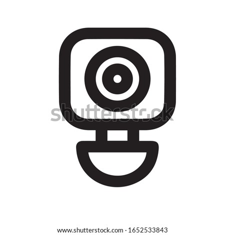 Vigilance glyph icon vector on white background. Flat vector vigilance icon symbol sign from modern