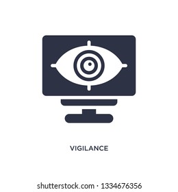 vigilance icon. Simple element illustration from user interface concept. vigilance editable symbol design on white background. Can be use for web and mobile.