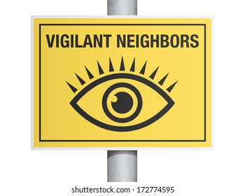 Vigilant neighbors sign