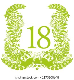 Vignette for the 18th anniversary and birthday