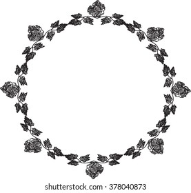 vignette black and white