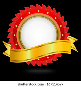 vignette with a brilliant ribbon, background for a design,vector illustration
