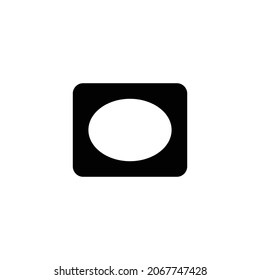 Vignettensymbol. Flaches Design einzeln auf weißem Hintergrund. Vektorgrafik