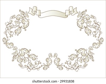 vignette with ribbon