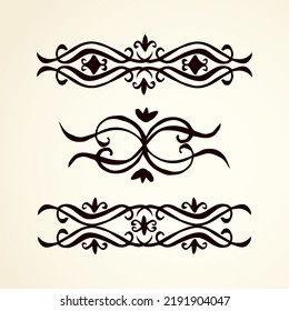 Vignette. Vector drawing vintage sign