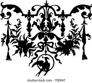 vignette. vector ornament.