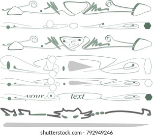 vignettes as decorative designs in books to separate sections or chapters