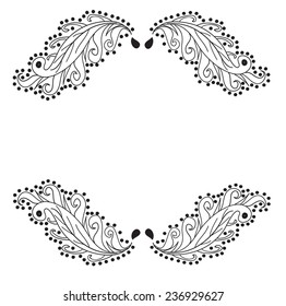 Vignettes on a white background