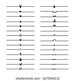 Viñetas con emblemas de vacaciones - Pascua, cumpleaños, boda, fiesta. Elementos tipográficos vectoriales para su diseño.