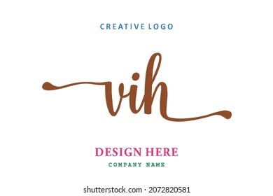 VIH lettering logo is simple, easy to understand and authoritative