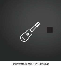 Vihuela vector icon. Vihuela concept stroke symbol design. Thin graphic elements vector illustration, outline pattern for your web site design, logo, UI. EPS 10.