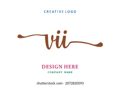 El logotipo de la letra VII es sencillo, fácil de entender y autorizado