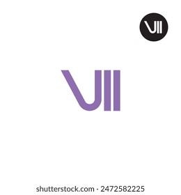 VII Logo-Buchstabe Monogramm Design