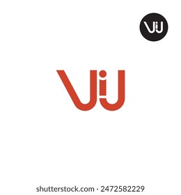 VIJ Logo Letter Monogram Design
