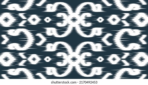 Vikat ethnic white pattern design cloth vector background. Seamless on the fabric in Indonesia and other Asian countries EP.45.intage ornament print. Great for fabric and textile, wallpaper, packaging